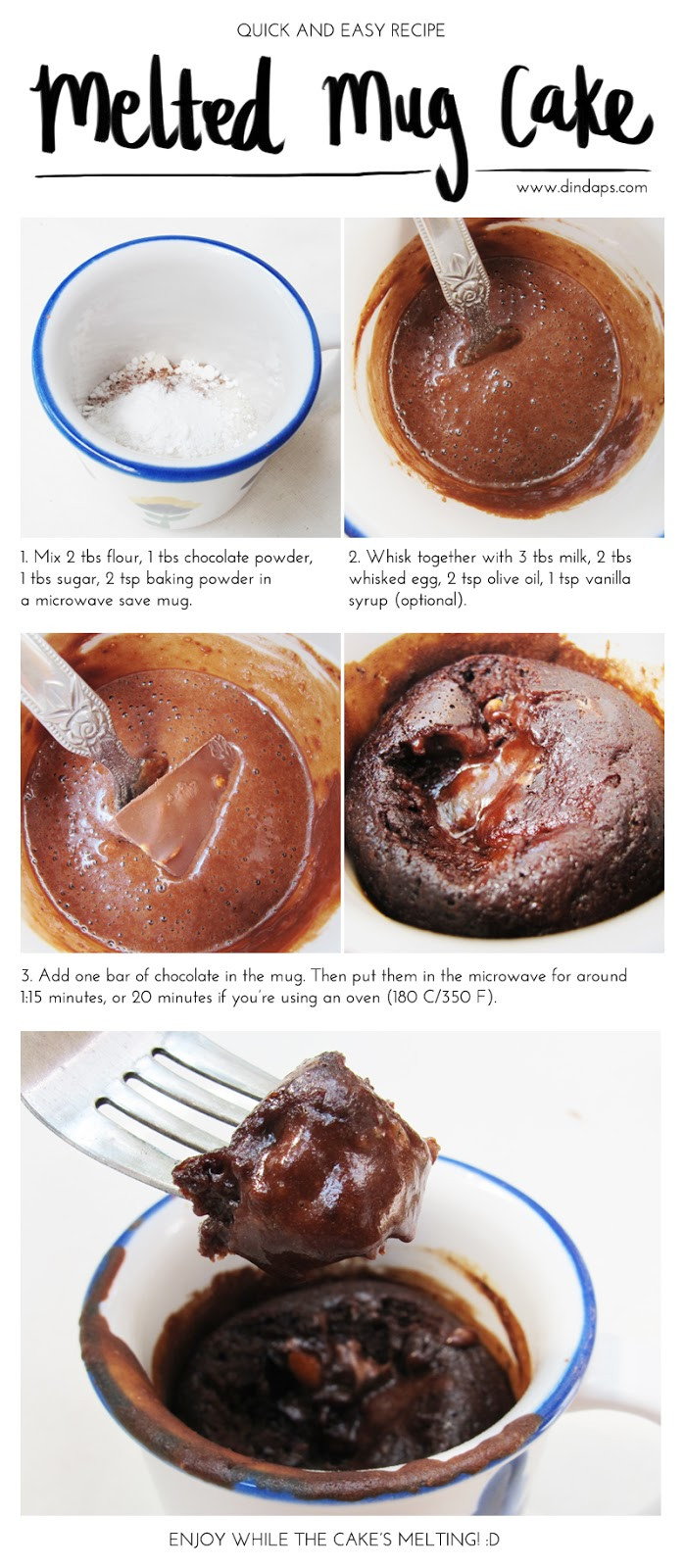 Cake In A Mug Recipe
 Take a Look by Dinda Puspitasari Easy Melted Chocolate