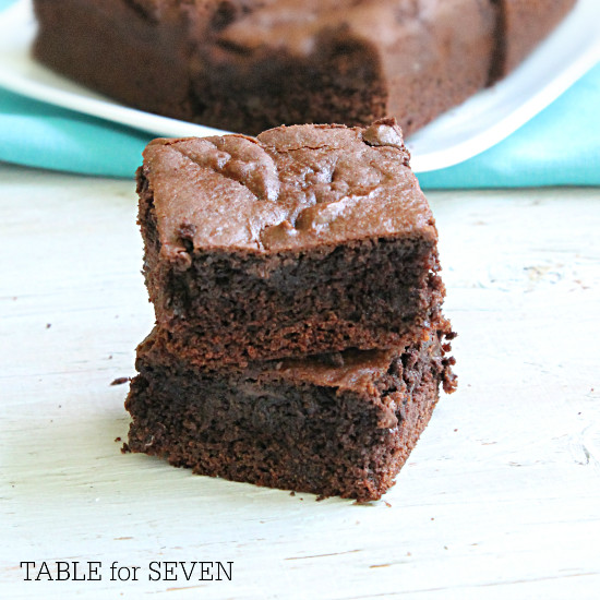 Cake Mix Brownies
 Cake Mix Brownies TABLE for SEVEN