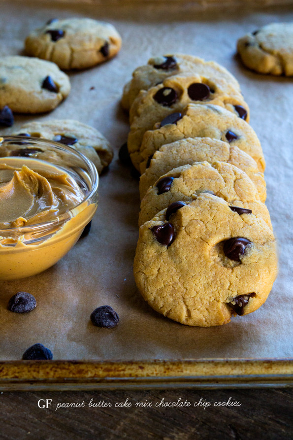 Cake Mix Chocolate Chip Cookies
 Gluten Free Peanut Butter Cake Mix Chocolate Chip Cookies