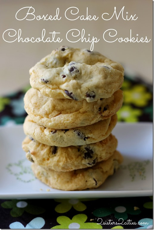 Cake Mix Chocolate Chip Cookies
 Boxed Cake Mix Chocolate Chip Cookies