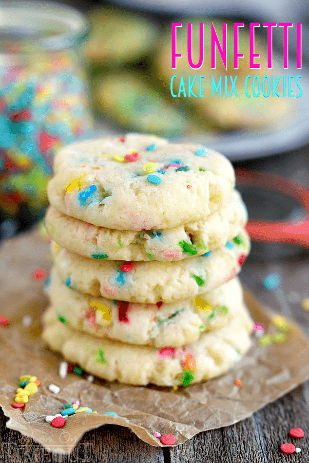 Cake Mix Cookie Recipes
 Easy Funfetti Cake Mix Cookies Mom Timeout