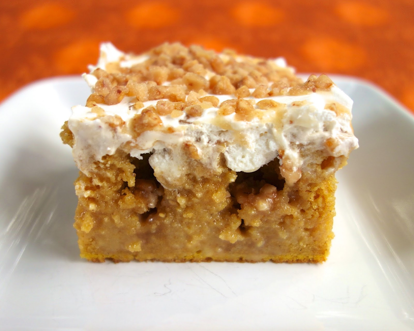 Cake Mix Dessert
 Pumpkin Spice Poke Cake