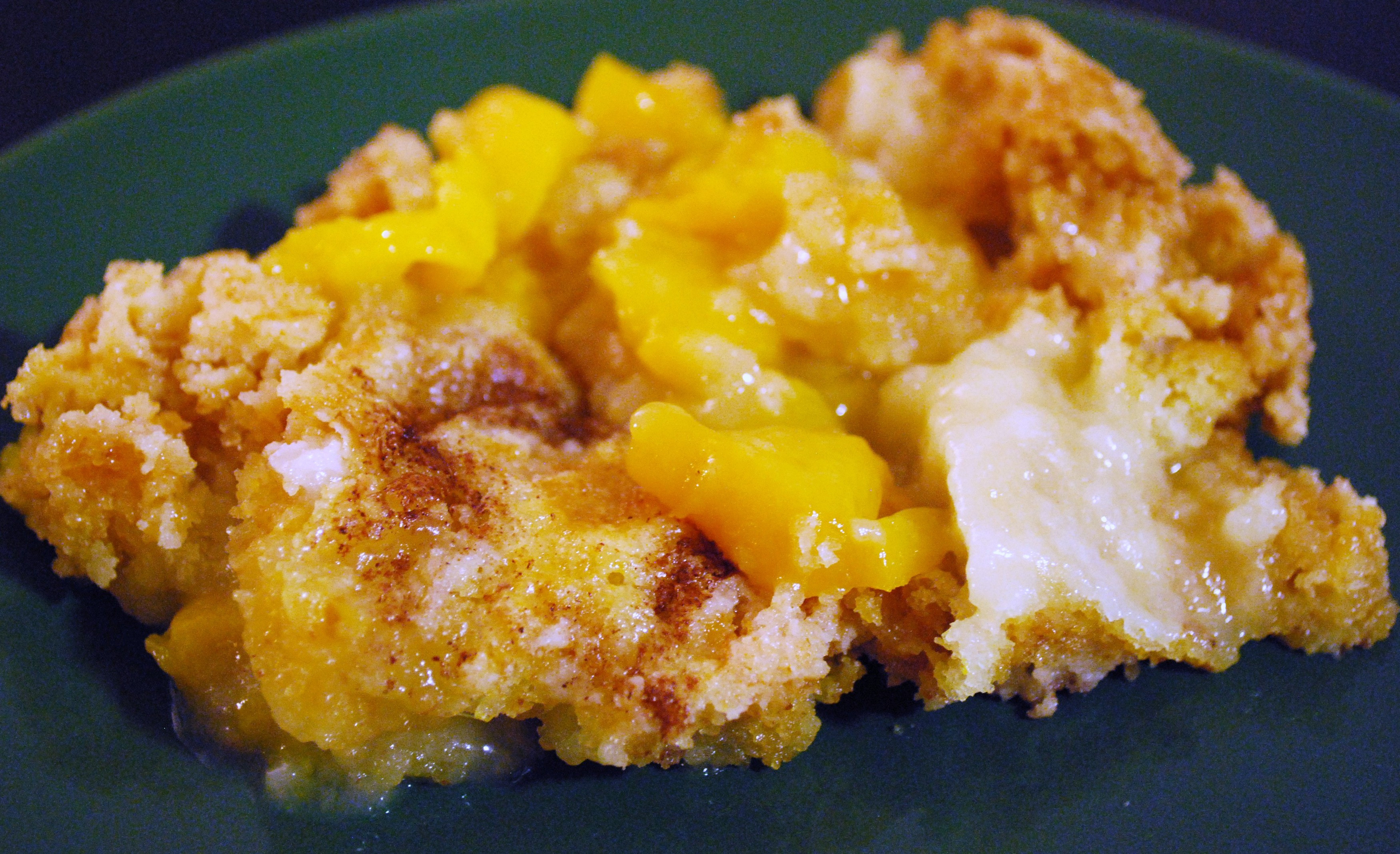 Cake Mix Peach Cobbler
 Easiest peach cobbler Ever