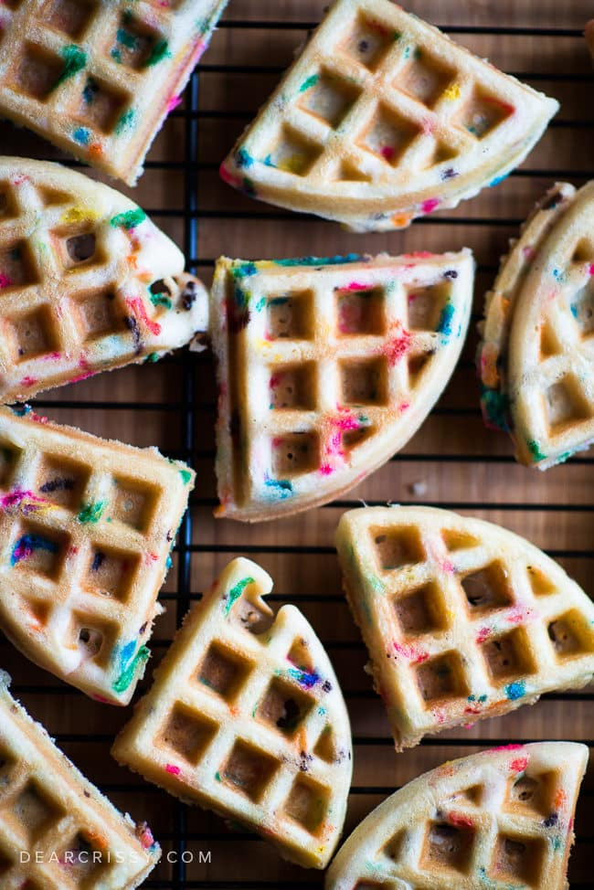 Cake Mix Waffles
 Cake Batter Birthday Waffles Festive Funfetti Cake Mix