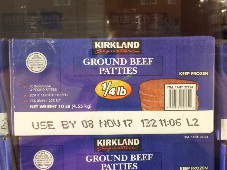 Calories In 1 Lb Ground Beef
 Kirkland Signature Ground Beef Patties 10 Pound Box