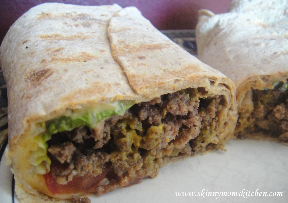 Calories In 1 Lb Ground Beef
 Healthy Grilled Cheeseburger Wrap