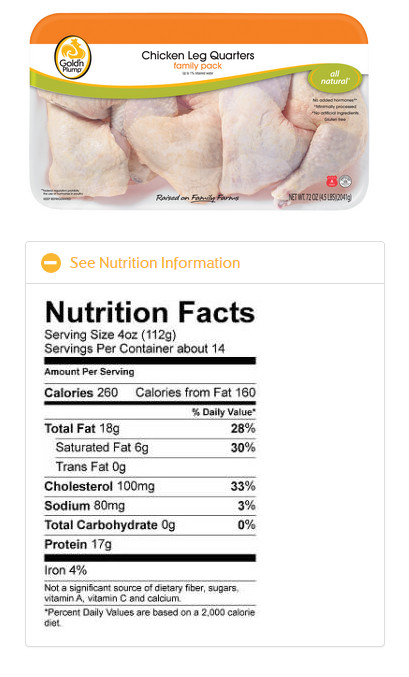 Calories In Baked Chicken Thigh
 Calories Chicken