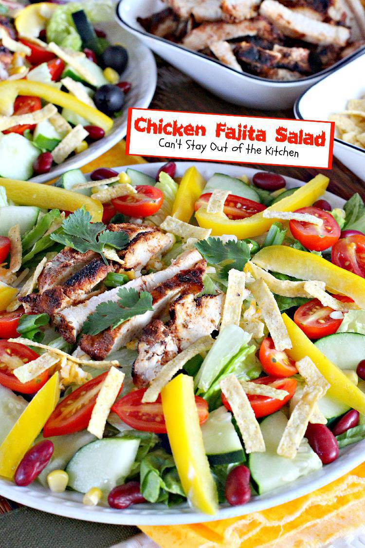 Calories In Chicken Fajitas
 Chicken Fajita Salad Can t Stay Out of the Kitchen