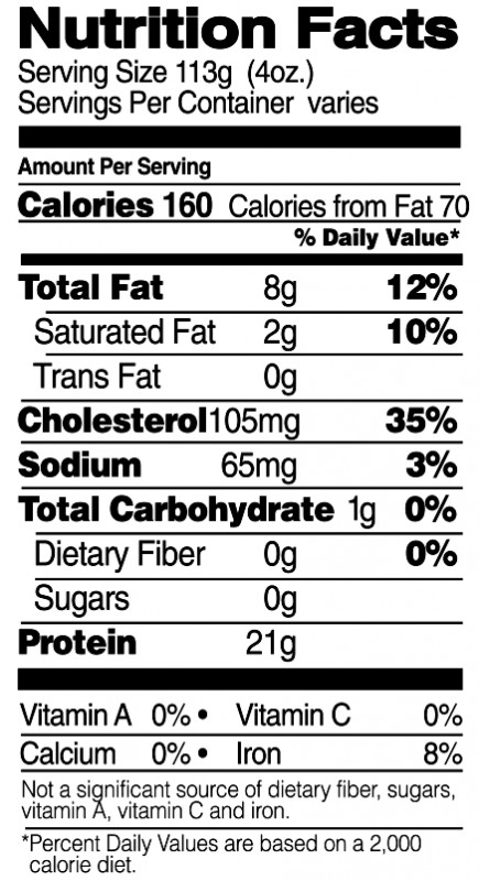 Calories In Chicken Thighs
 Boneless Skinless Thighs Bell & Evans