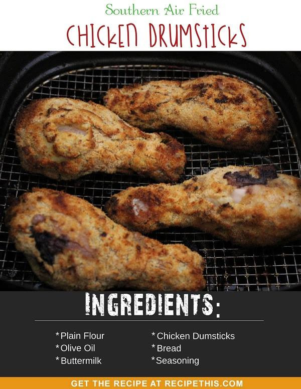 Calories In Fried Chicken Leg
 Southern Air Fried Chicken Drumsticks • Recipe This