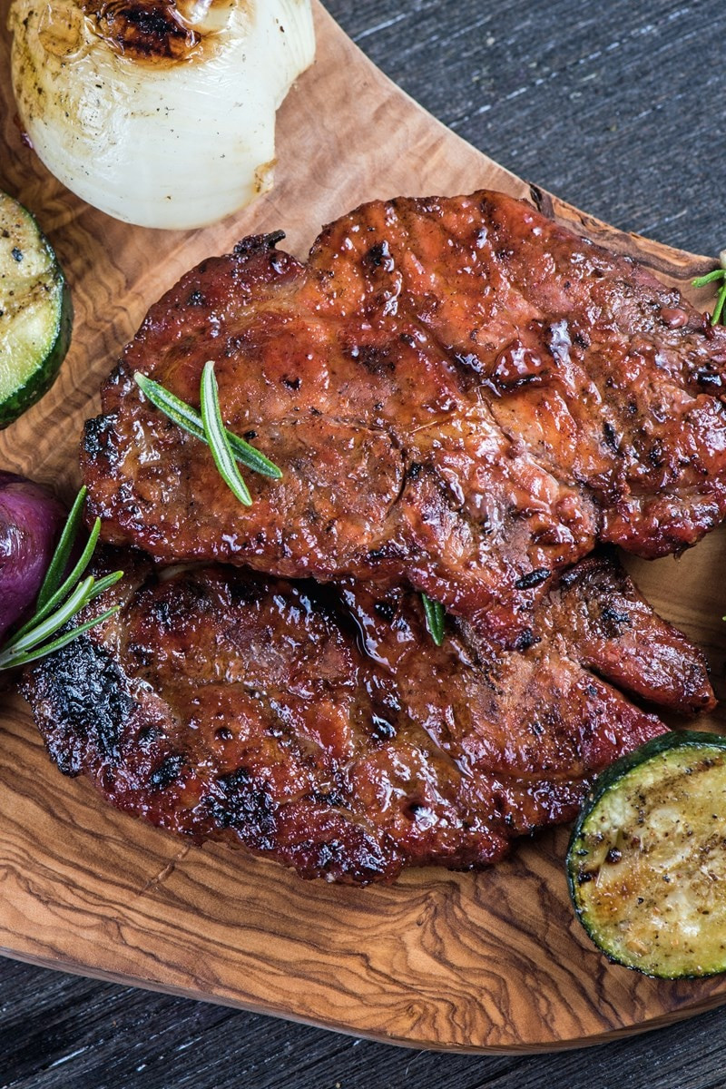 Calories In Pork Chops
 Low Calorie Honey Garlic Grilled Pork Chops