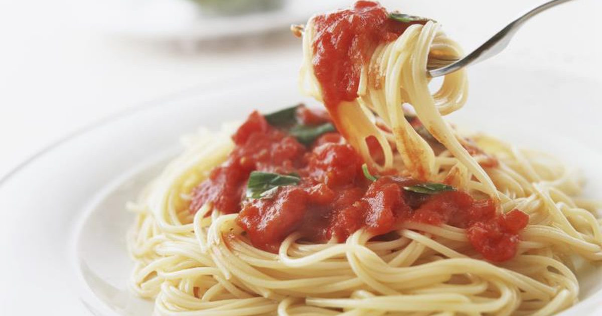 Calories In Spaghetti With Meat Sauce
 Calories in Pasta With Marinara Sauce