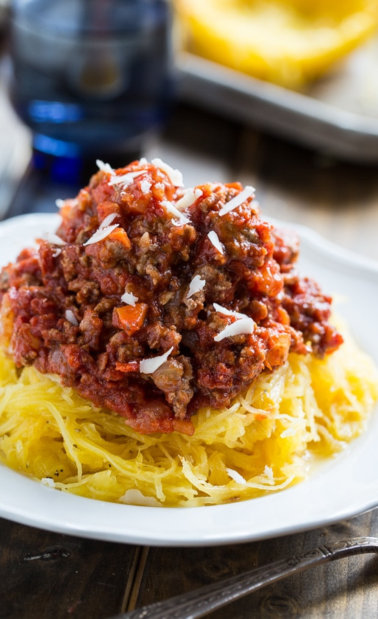 Calories In Spaghetti With Meat Sauce
 Spaghetti Squash with Spicy Meat Sauce Spicy Southern