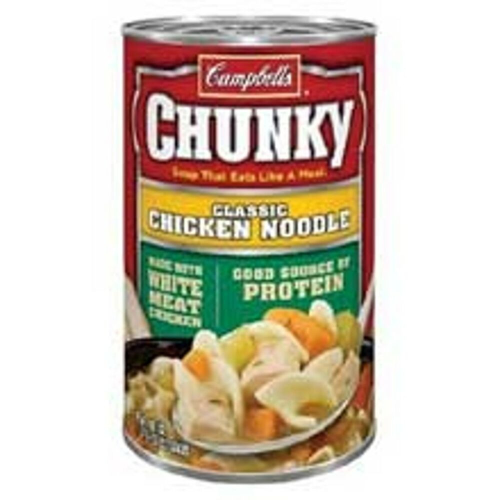 Campbell'S Chicken Noodle Soup
 Campbell s Chunky Classic Chicken Noodle Soup 18 8oz Can