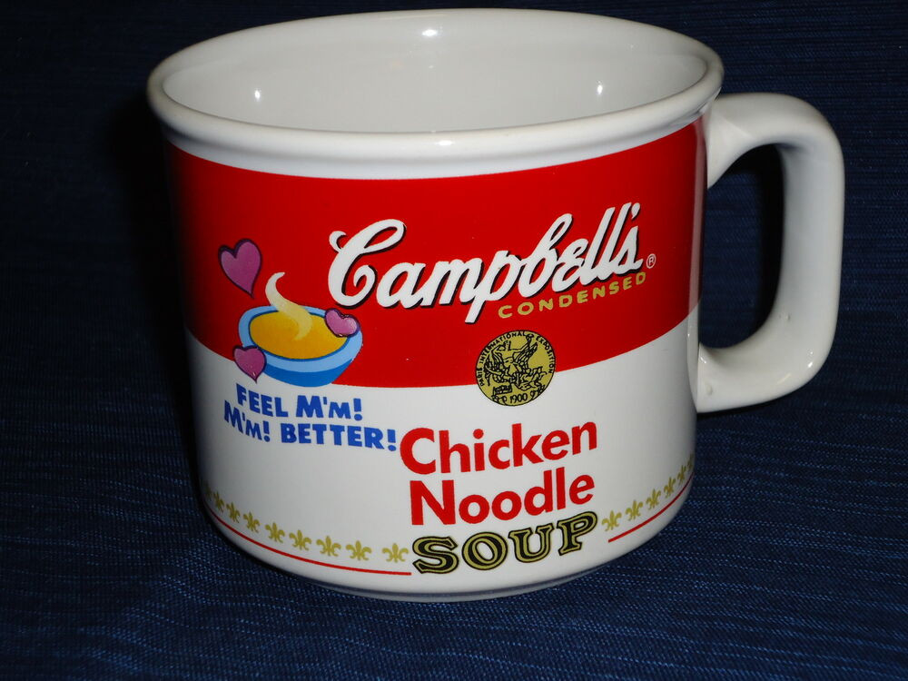 Campbell'S Chicken Noodle Soup
 CAMPBELL S CHICKEN NOODLE SOUP ceramic MUG 1997 by West