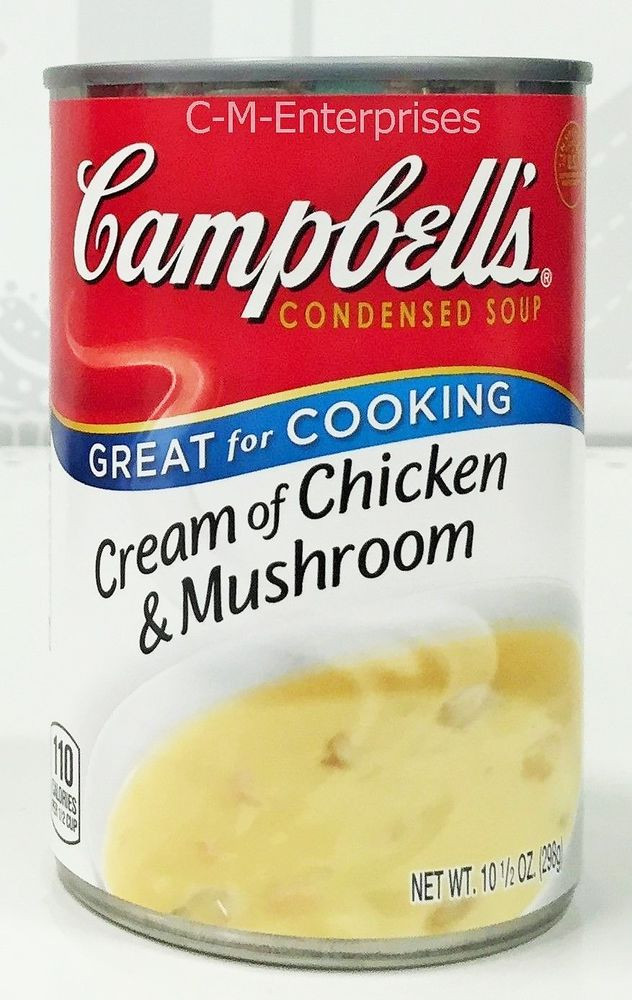 Campbell'S Cream Of Chicken Soup
 Campbell s Cream of Chicken & Mushroom Condensed Soup 10 5