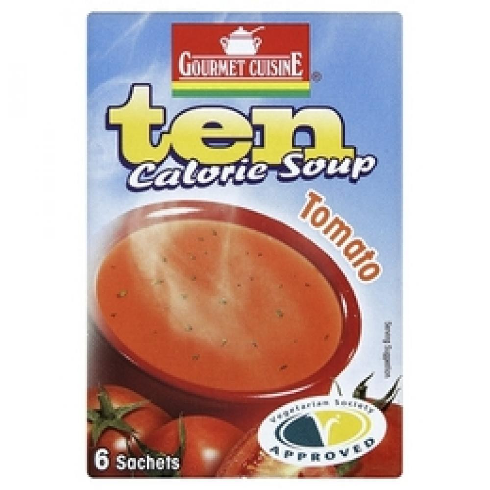 Campbell'S Tomato Soup Nutrition
 Gourmet Cuisine Ten Calorie Tomato Soup 6 Sachets 33g