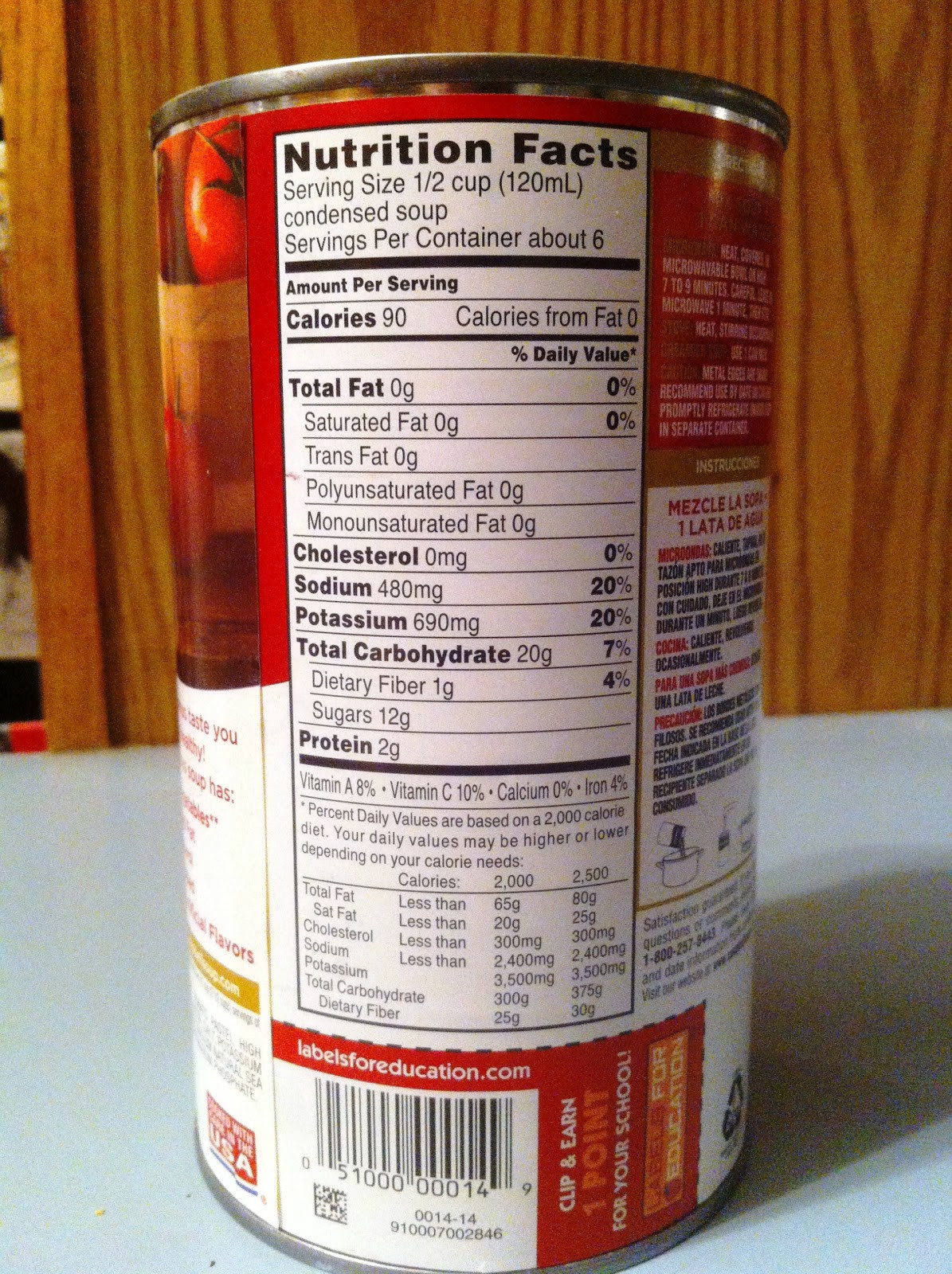 Campbell'S Tomato Soup Nutrition
 Dawn Reader Peter Pan and Tomato Soup Part 2