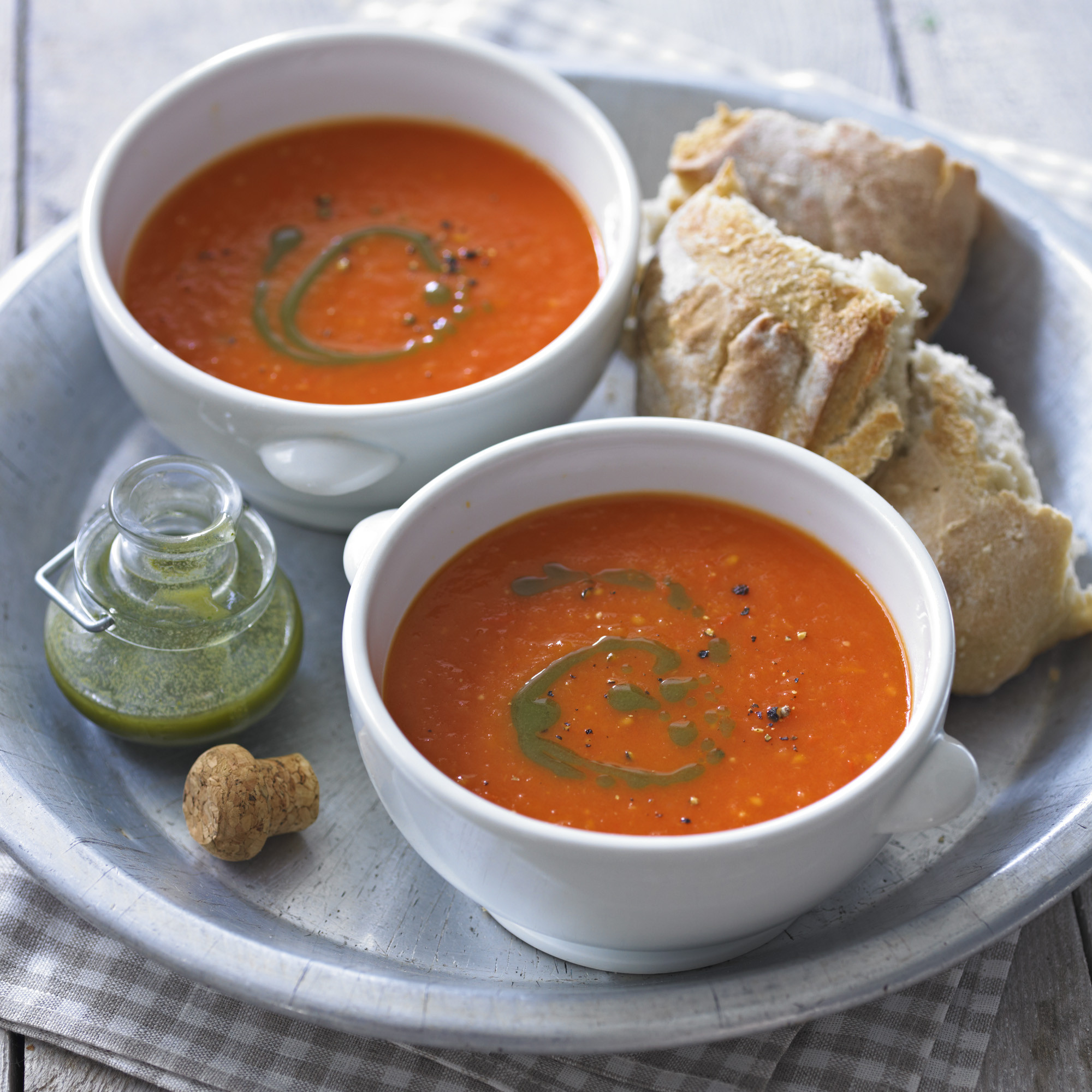 Campbell'S Tomato Soup Recipes
 Tomato Soup With Basil Oil Recipe