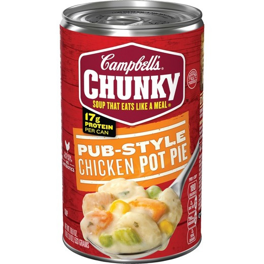 Campbells Chicken Pot Pie
 Campbell s Chunky Pub Style Chicken Pot Pie Soup 18 8 oz