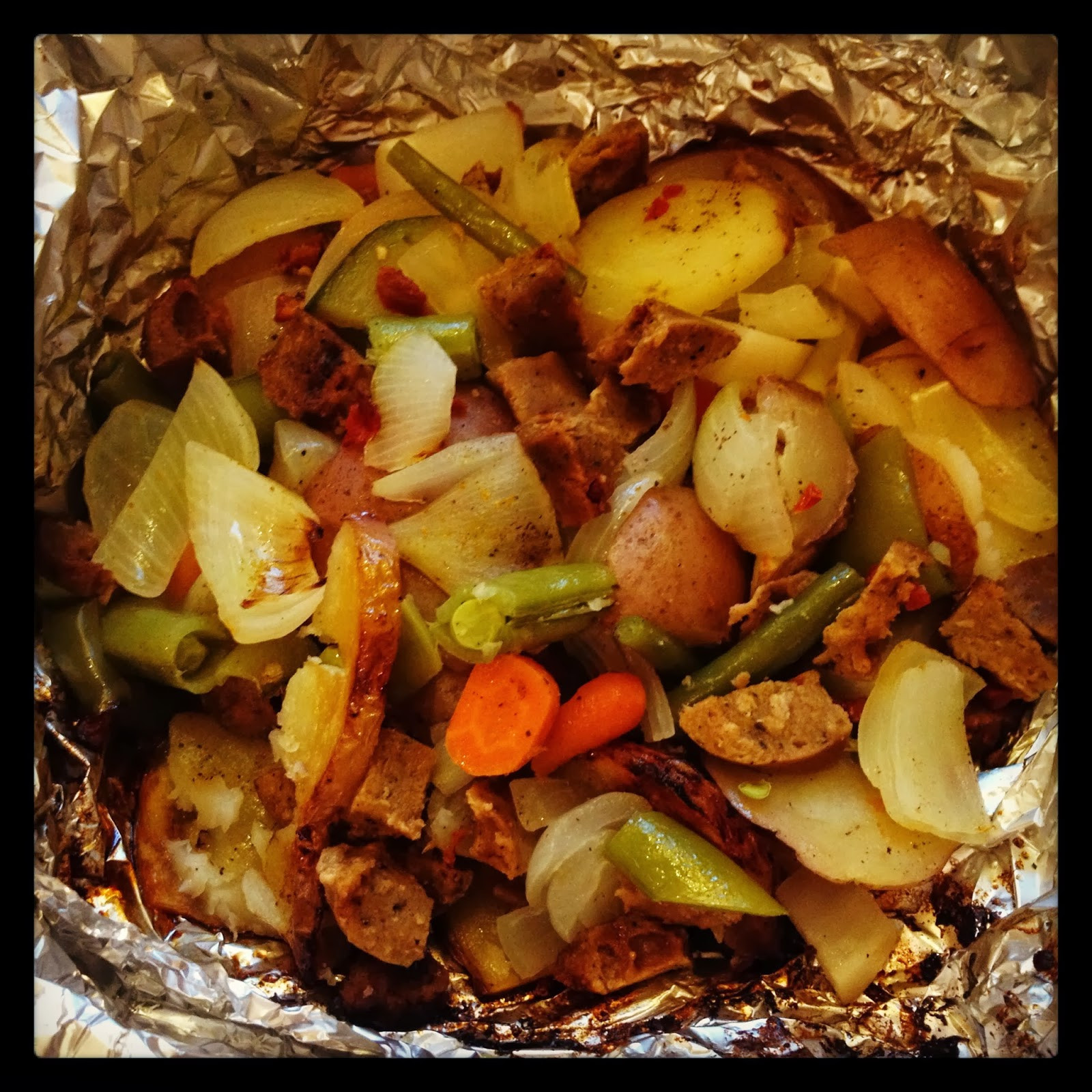 Campfire Dinner Recipes
 East Meets West Veg Campfire Dinner Ve arian Foil Packets