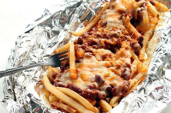 Campfire Dinner Recipes
 Campfire Chili Cheese Fries Tin Foil Dinner