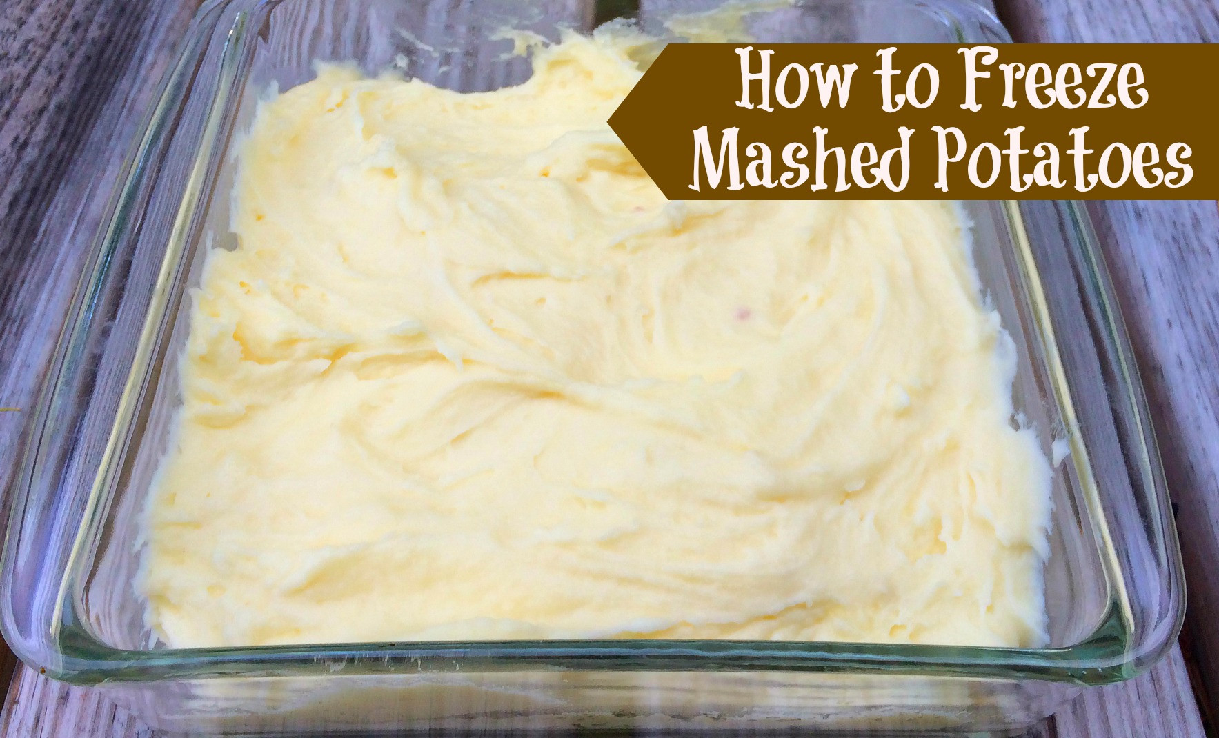 Can I Freeze Mashed Potatoes
 How to Freeze Mashed Potatoes NEPA Mom