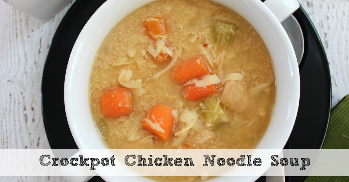 Can You Freeze Chicken Noodle Soup
 Crockpot Chicken Noodle Soup Recipe