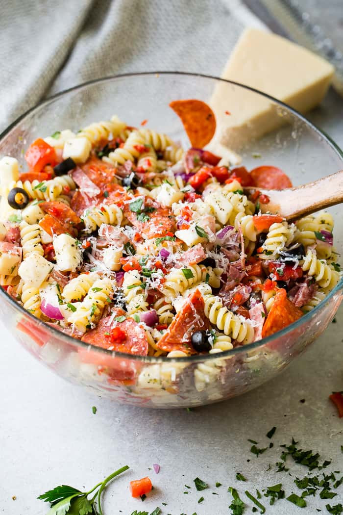 Can You Freeze Macaroni Salad
 Easy Italian Pasta Salad Oh Sweet Basil