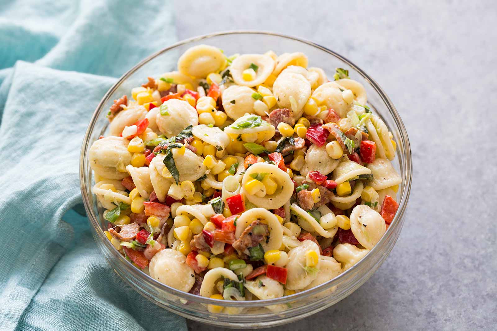 Can You Freeze Pasta Salad
 Pasta Salad with Corn Bacon and Buttermilk Ranch