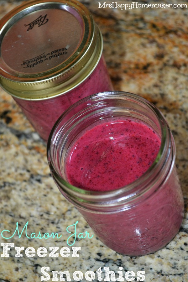 Can You Freeze Smoothies
 Mason Jar Freezer Smoothies Mrs Happy Homemaker