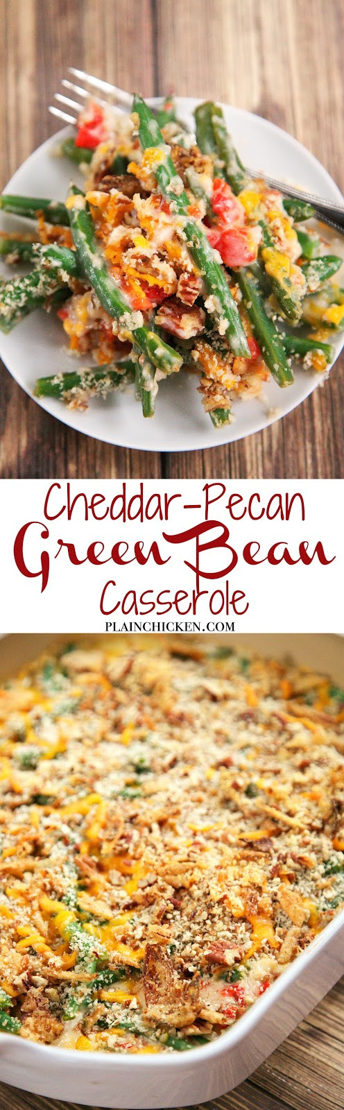 Can You Make Green Bean Casserole Ahead Of Time
 Cheddar Pecan Green Bean Casserole