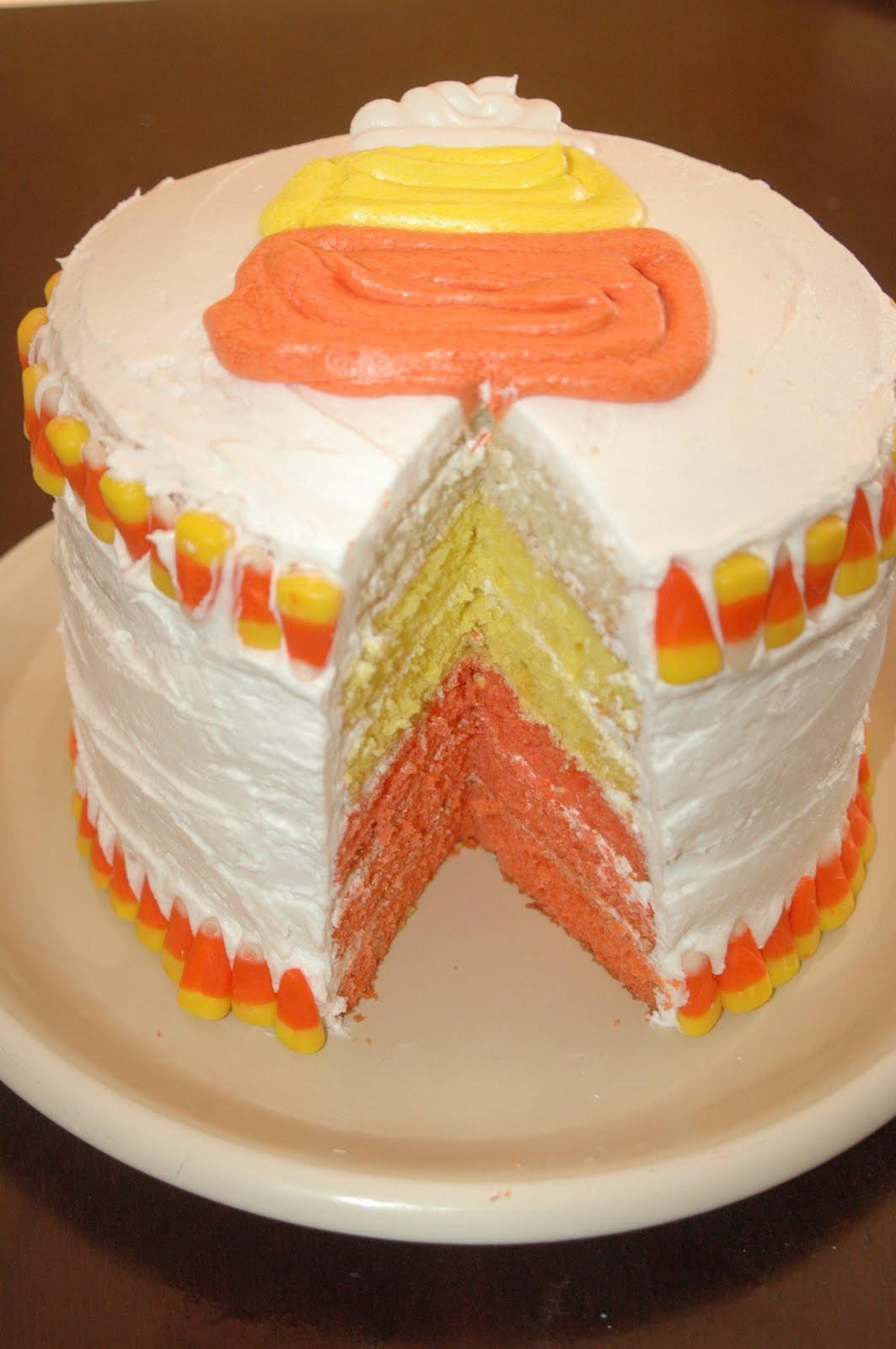 Candy Corn Cake
 Slaughterhouse Rules Candy Corn Cake