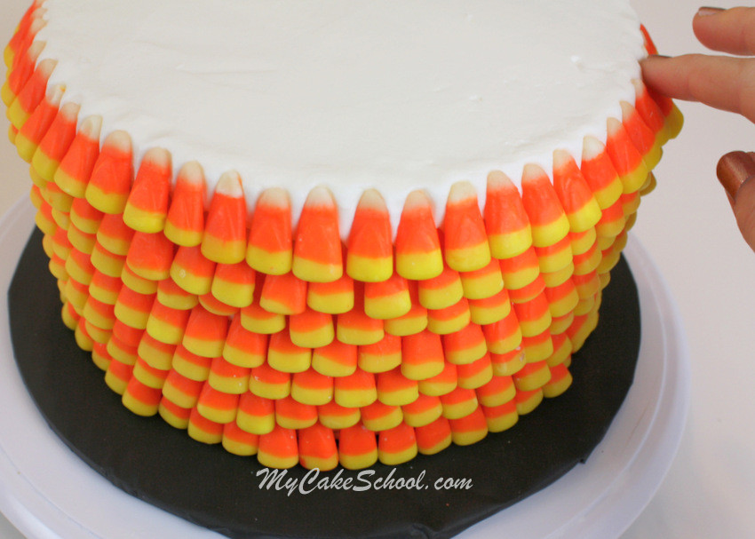 Candy Corn Cake
 Candy Corn Cake A Cake Decorating Blog Tutorial