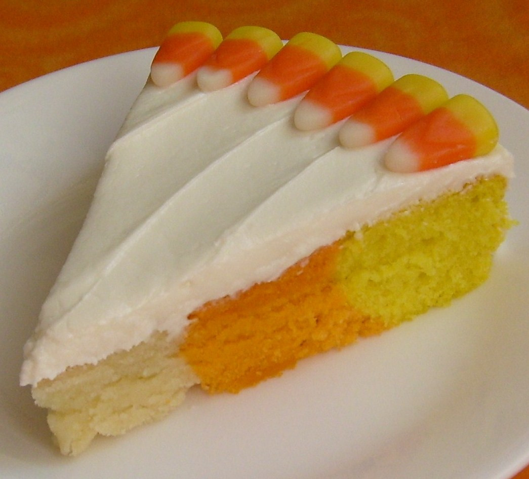 Candy Corn Cake
 Happier Than A Pig In Mud Candy Corn Cake