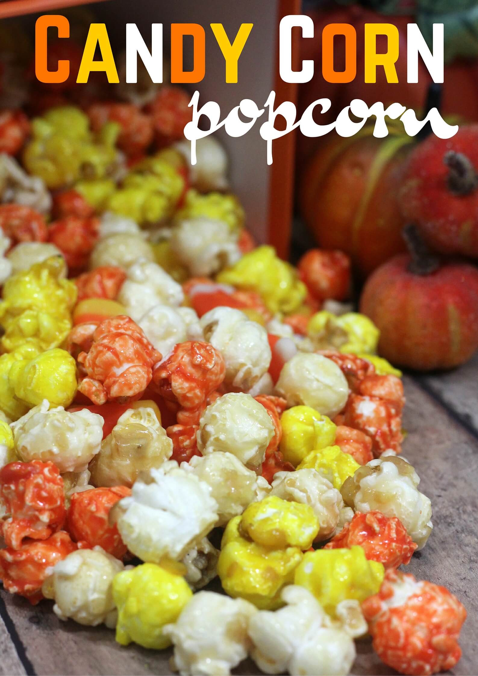 Candy Corn Ingredients
 Candy Popcorn Recipe