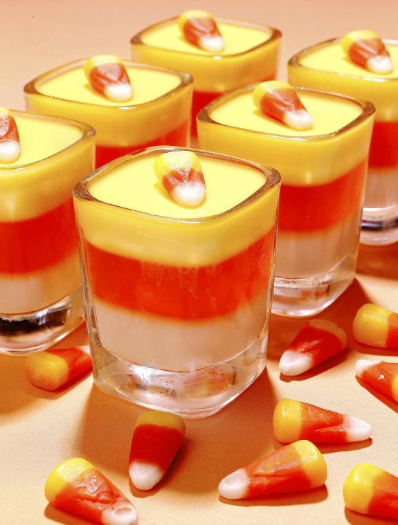 Candy Corn Jello Shots
 Recipe Candy Corn Jello Shots