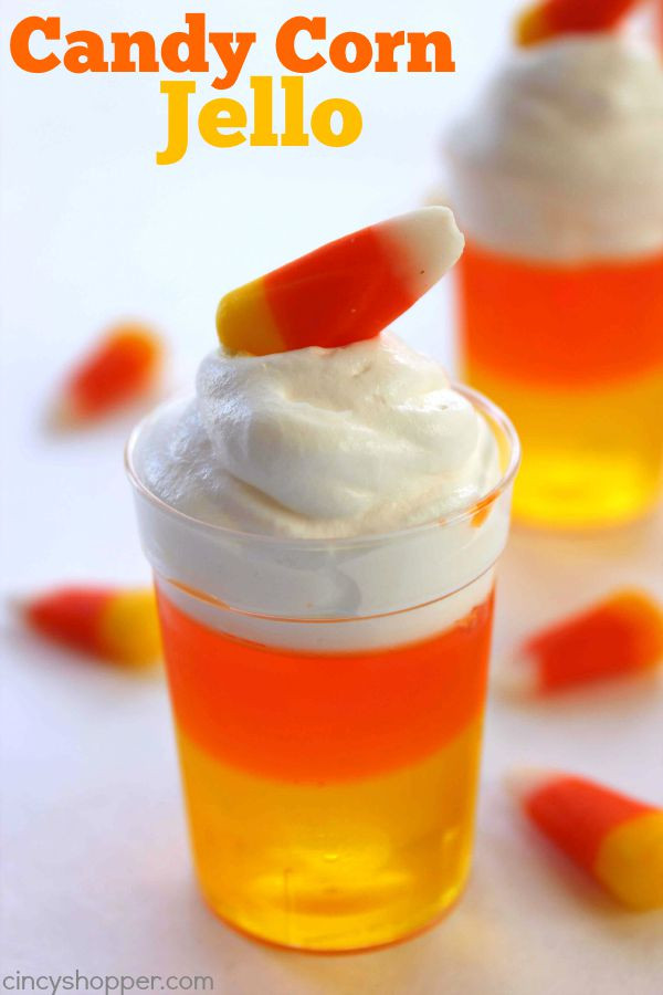 Candy Corn Jello Shots
 34 Fun and Easy Fall Snack Ideas