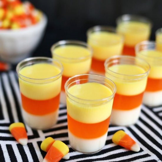 Candy Corn Jello Shots
 Candy Corn Jell O Shots