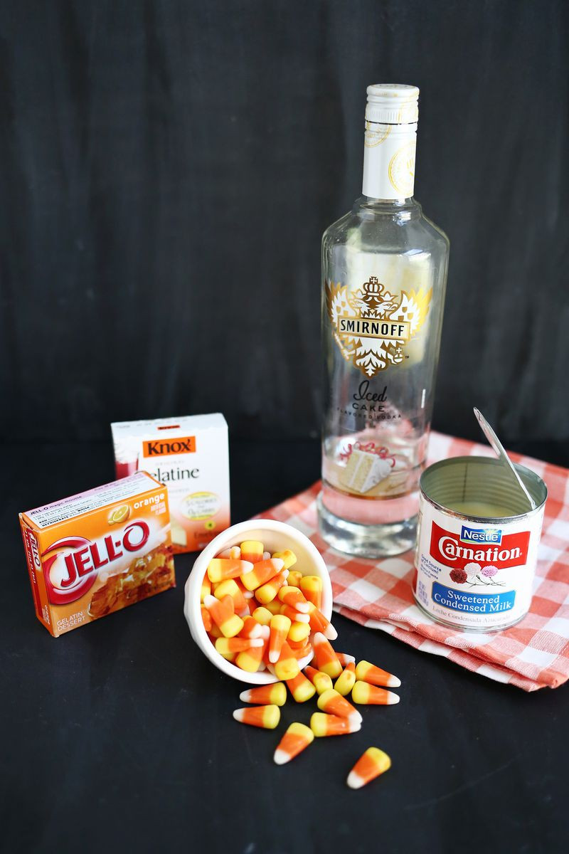 Candy Corn Jello Shots
 Candy Corn Jello Shots – A Beautiful Mess