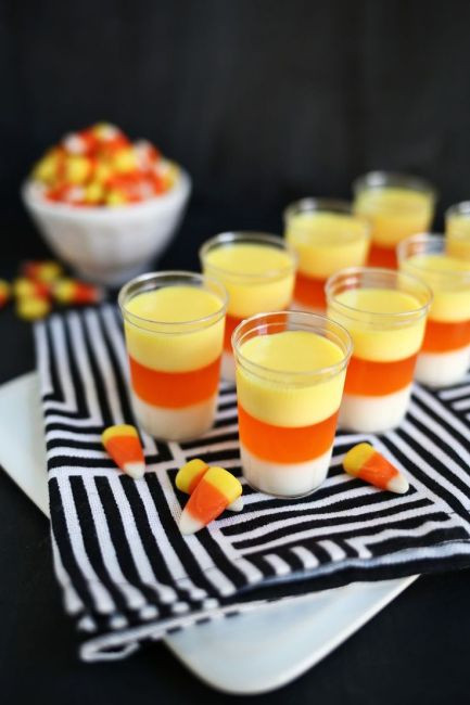 Candy Corn Jello Shots
 13 Sweet And Spooky Halloween Cocktails