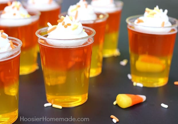 Candy Corn Jello Shots
 30 Crazy Candy Corn Recipes