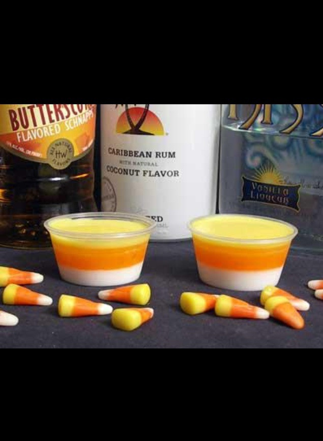 Candy Corn Jello Shots
 Candy Corn Jello Shots