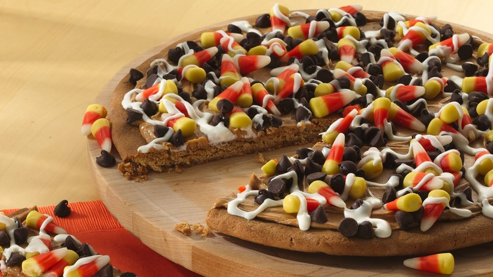 Candy Corn Pizza
 Cuckoo for Candy Corn 33 Fun Recipes Crafts and More