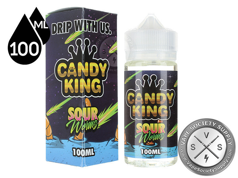 Candy King Vape Juice
 Sour Worms Ejuice by Candy King Eliquids 100ml • Vape