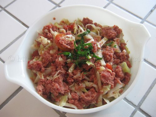 Canned Corned Beef And Cabbage
 Corned Beef and Cabbage II
