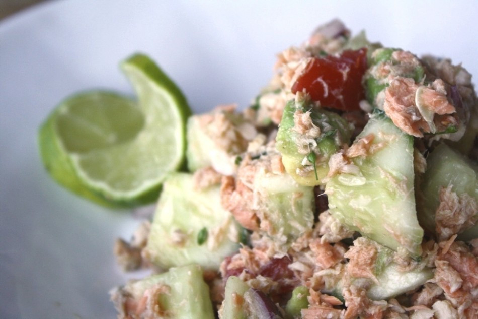 Canned Salmon Salad Recipe
 Canned Salmon Salad with Cucumber
