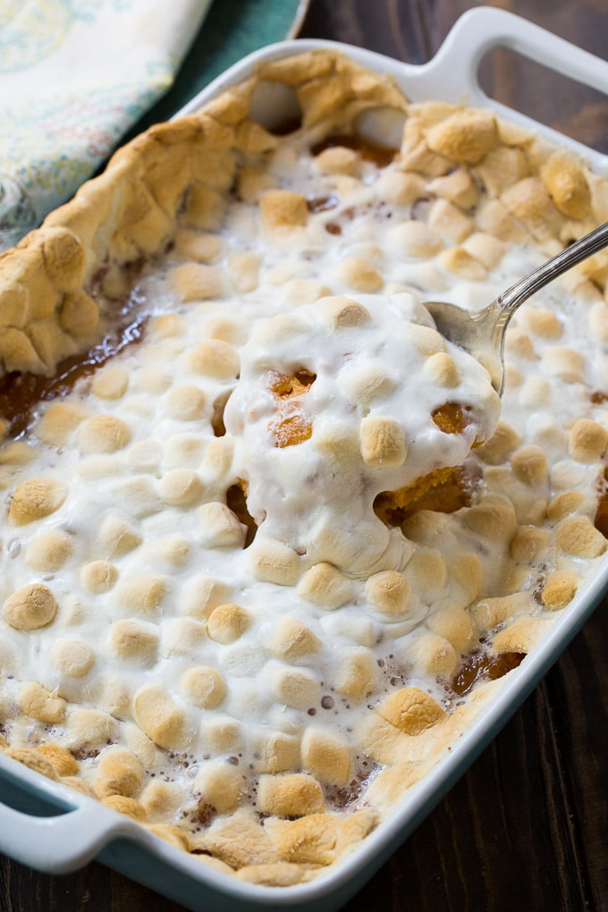 Canned Sweet Potato Casserole With Marshmallows
 Sweet Potato Casserole with Marshmallows Spicy Southern