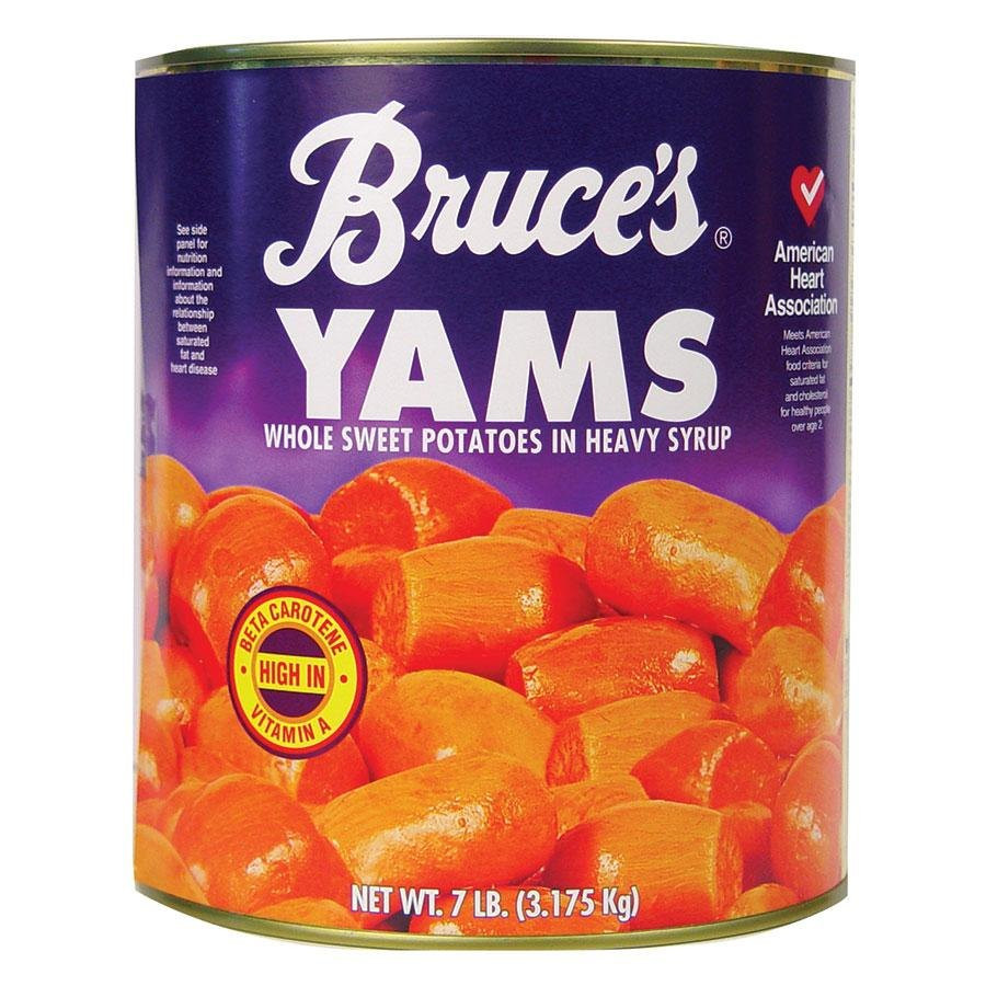 Canned Sweet Potato
 Bruce s Whole Sweet Potatoes in Heavy Syrup 10 Can