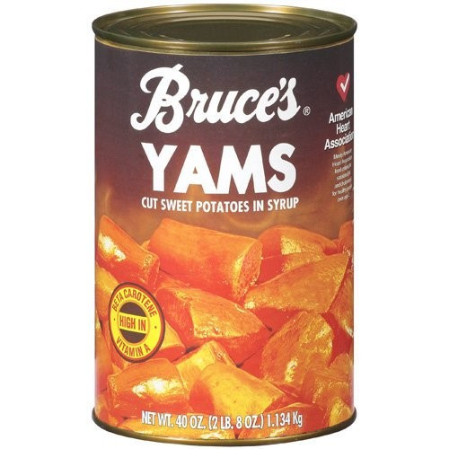 Canned Sweet Potato
 Bruce s Yams 40 Oz